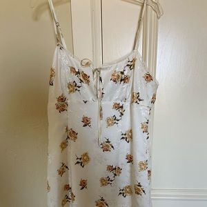 Blue Blush White Floral Dress